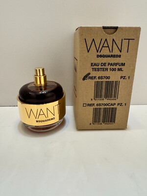 Want by Dsquared2 Eau De Parfum 3.3 oz / 100 ml New Tester for Women