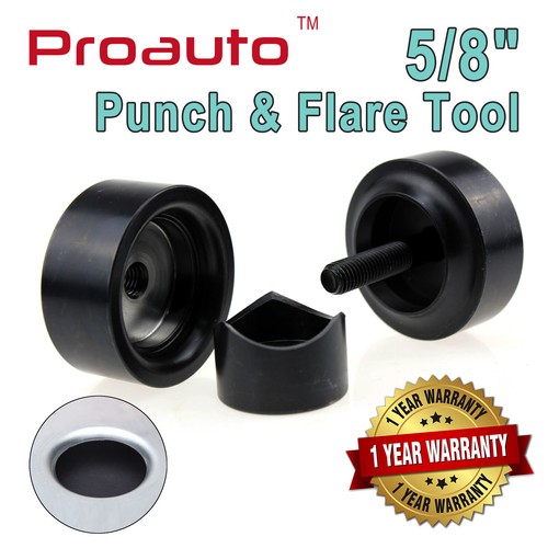 Proauto 5/8" inch Precision Punch and Flare Tool for Multiple Steel and