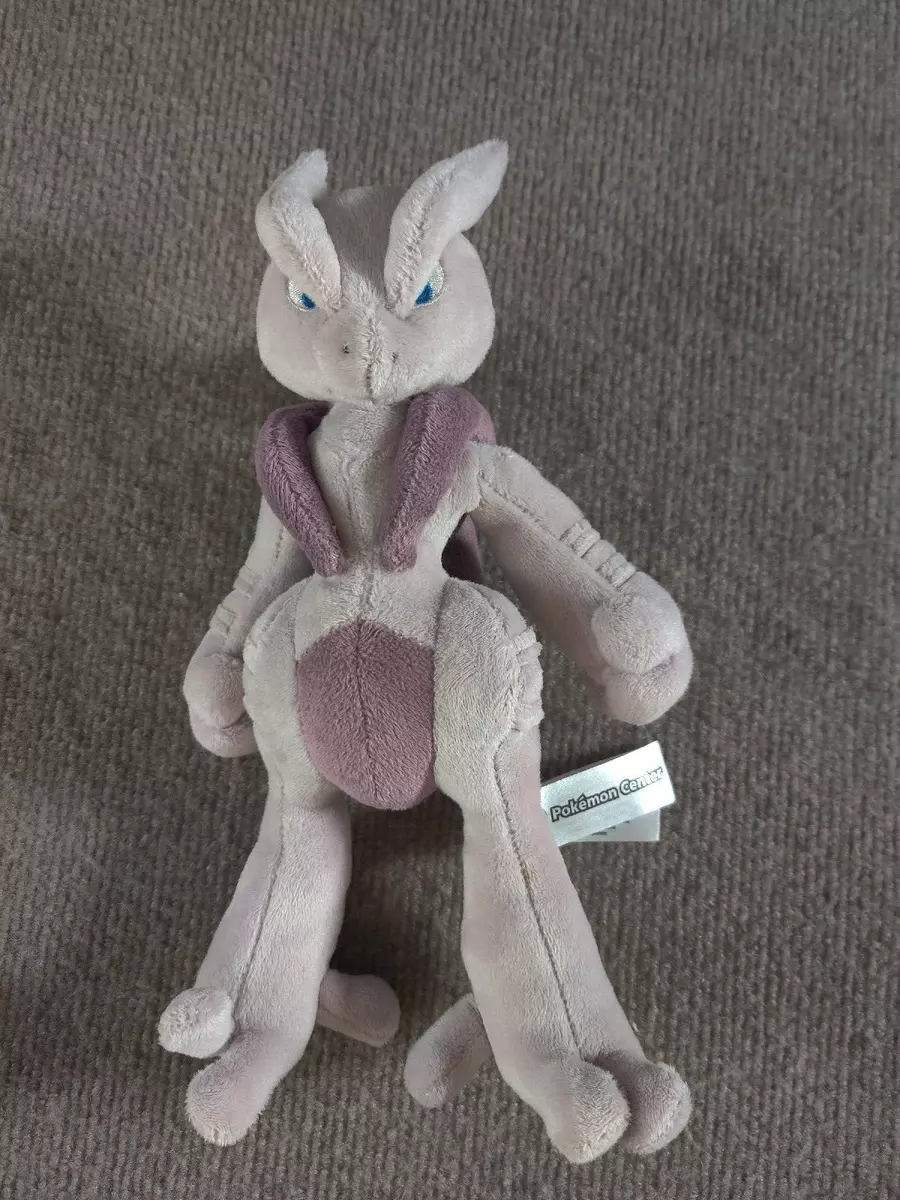 Mewtwo Mega Evolução X Pelúcia Pokémon Center Original 30cm