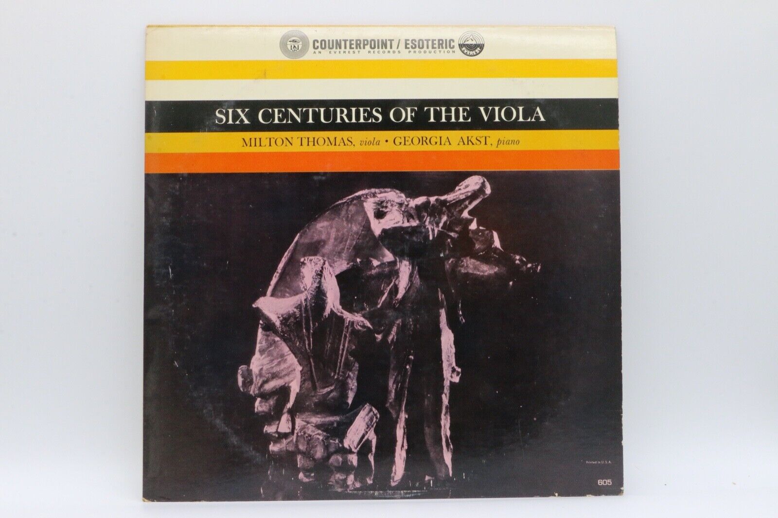 A10 Milton Thomas / Georgia Akst ‎– Six Centuries Of The Viola CPTS-5605 12" LP