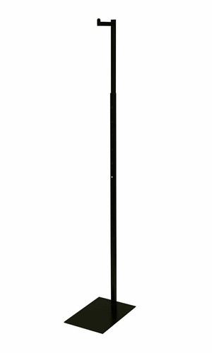 Single Costumer Clothing Display Stand Black Valet 72" Garment Rack Adjustable - Picture 10 of 12