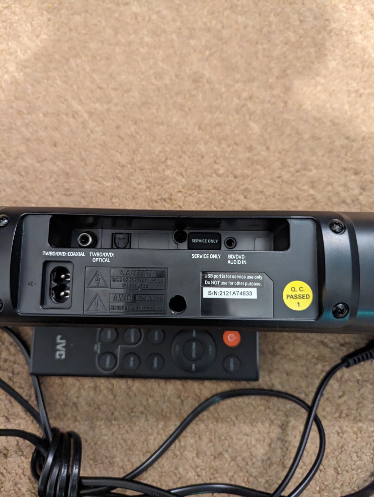 JVC Compact Soundbar 30w Optical Coaxial 3.5mm Jack eBay