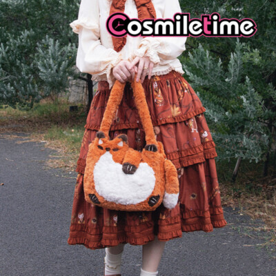 Handmad Orange Fox Lolita Itabag Bag Messenger Bags Shoulder Bag Plush  Cosplay