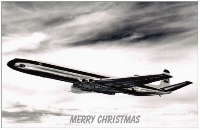 BEA British European Comet 4B Aircraft Special Edition Weihnachtskarte