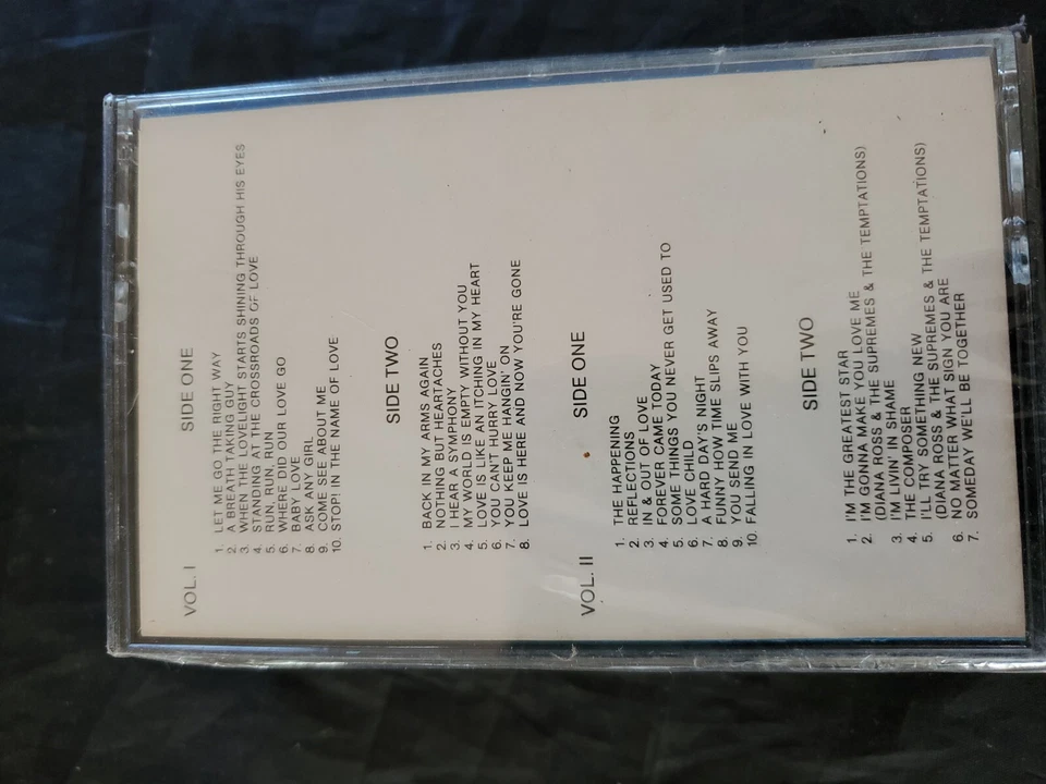 NEW Vintage Diana Ross and the Supremes Anthology Vol. 1 & 2 Mowtown Cassette - Image 3 of 4