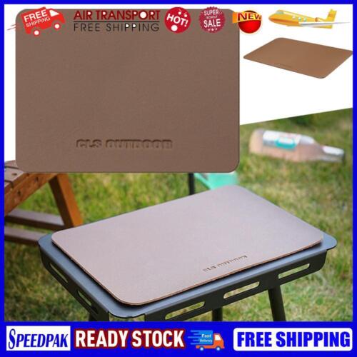 PU Leather Camping Table Mat Desk Pad for Outdoor Camping Picnic (only Mat) - Foto 1 di 10