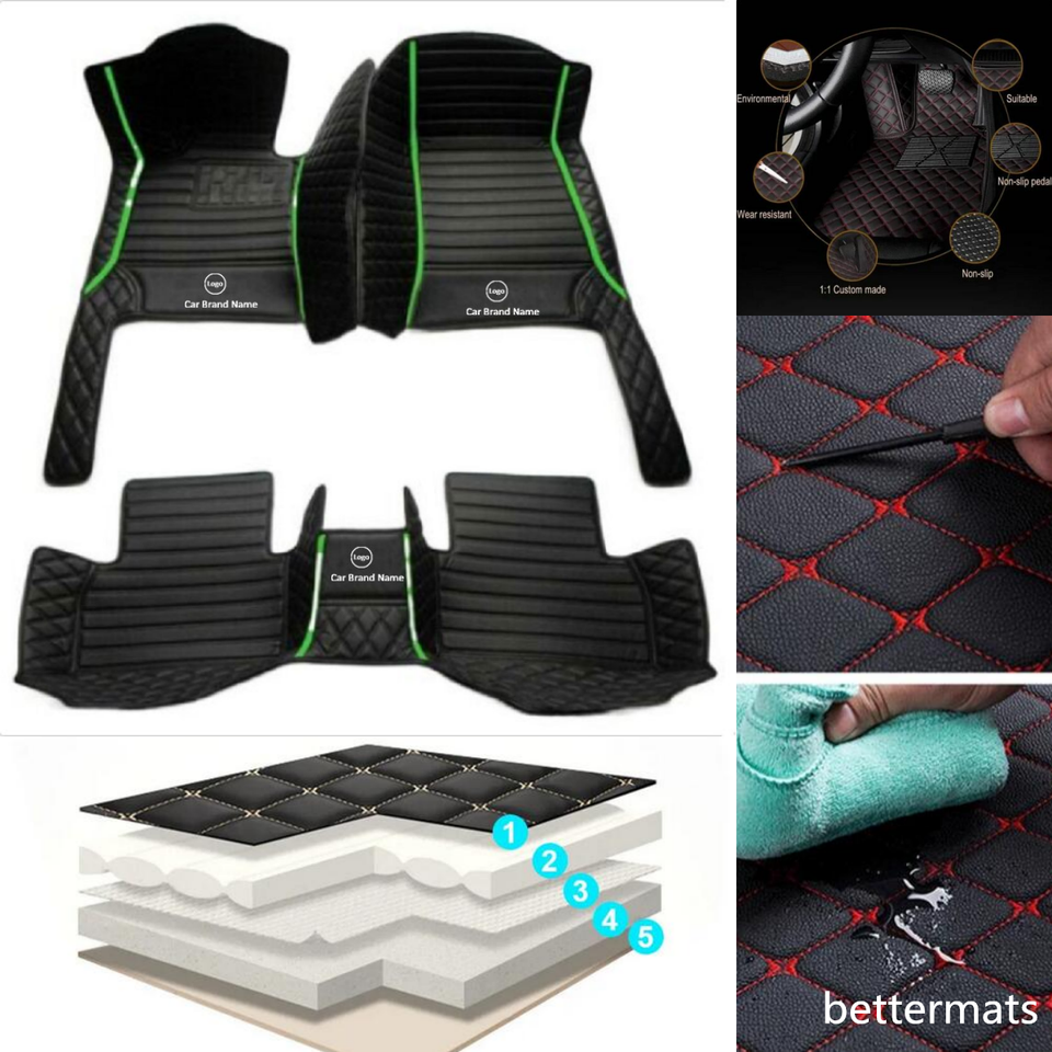 For Kia Amanti Cadenza Car Floor Mats Waterproof Auto Liner Carpets All