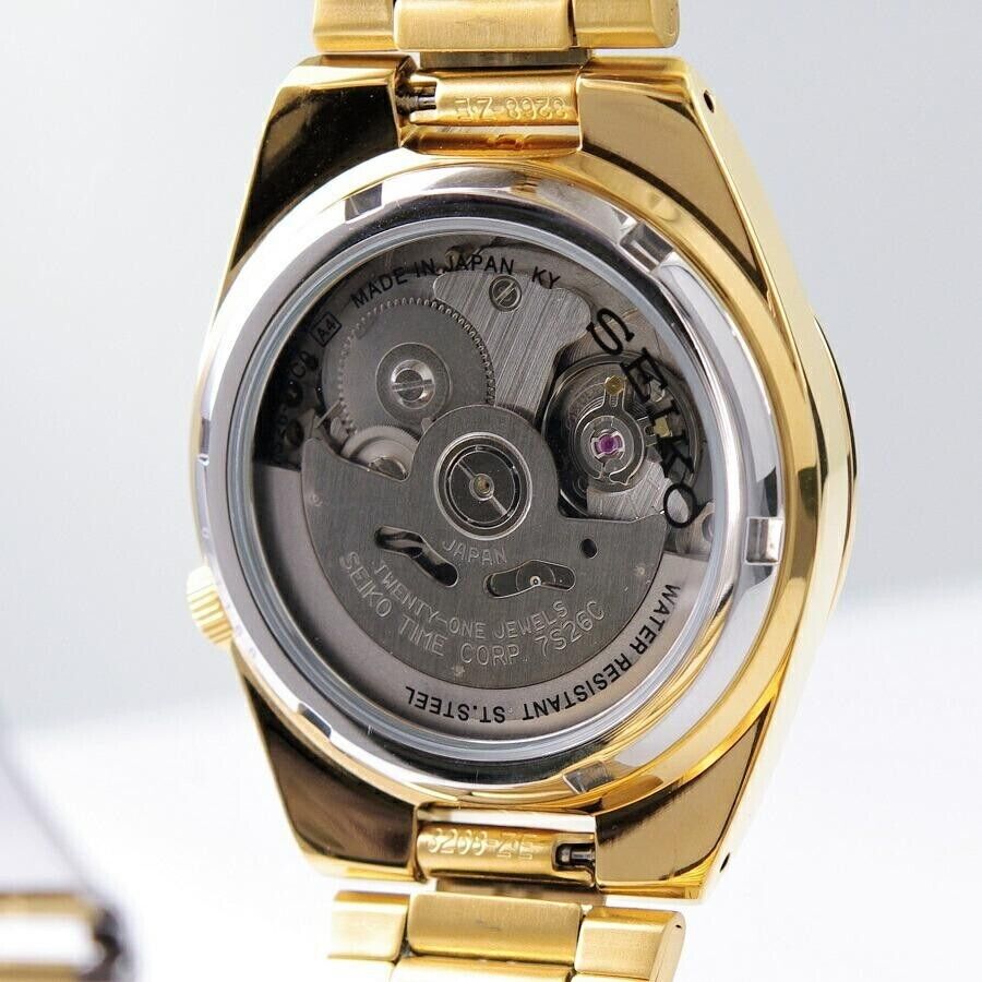 Seiko 5 Gold Dial Stainless Steel Band Case 35 mm SNK574J1 Seiko 5 Gold Dial Stainless Steel Band Case 35 mm SNK574J1