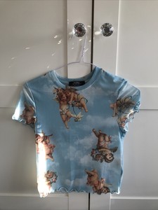 bershka angel t shirt