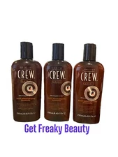 3 PACK. 8.45 oz. American Crew Daily Moisturizing Shampoo. 250ml. FREE SHIPPING.