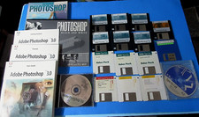 Adobe Photoshop 3.0 Macintosh Vintage Bundle Software 3.5 Floppy Plus CDROMs