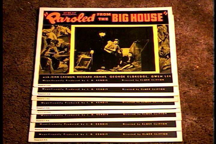 PAROLED FROM THE BIG HOUSE 1938 VINTAGE LOBBY shop SET 11X14 CR CARD High quality new