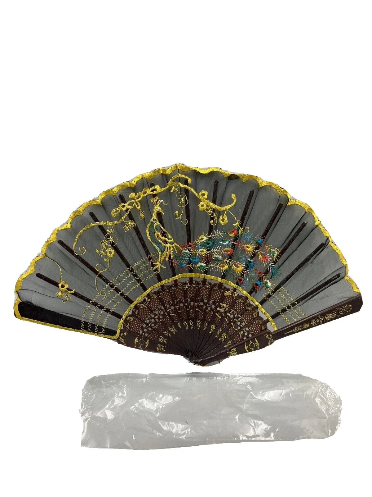 Ventiladores de mano Vintage Formal de madera