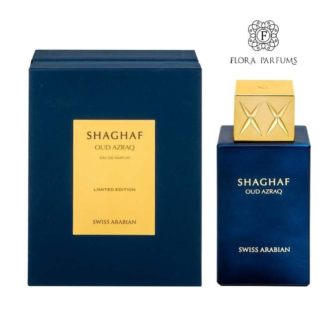 Shaghaf Oud Azraq Swiss Arabian eau de parfum mixte sillage boisé 75ml