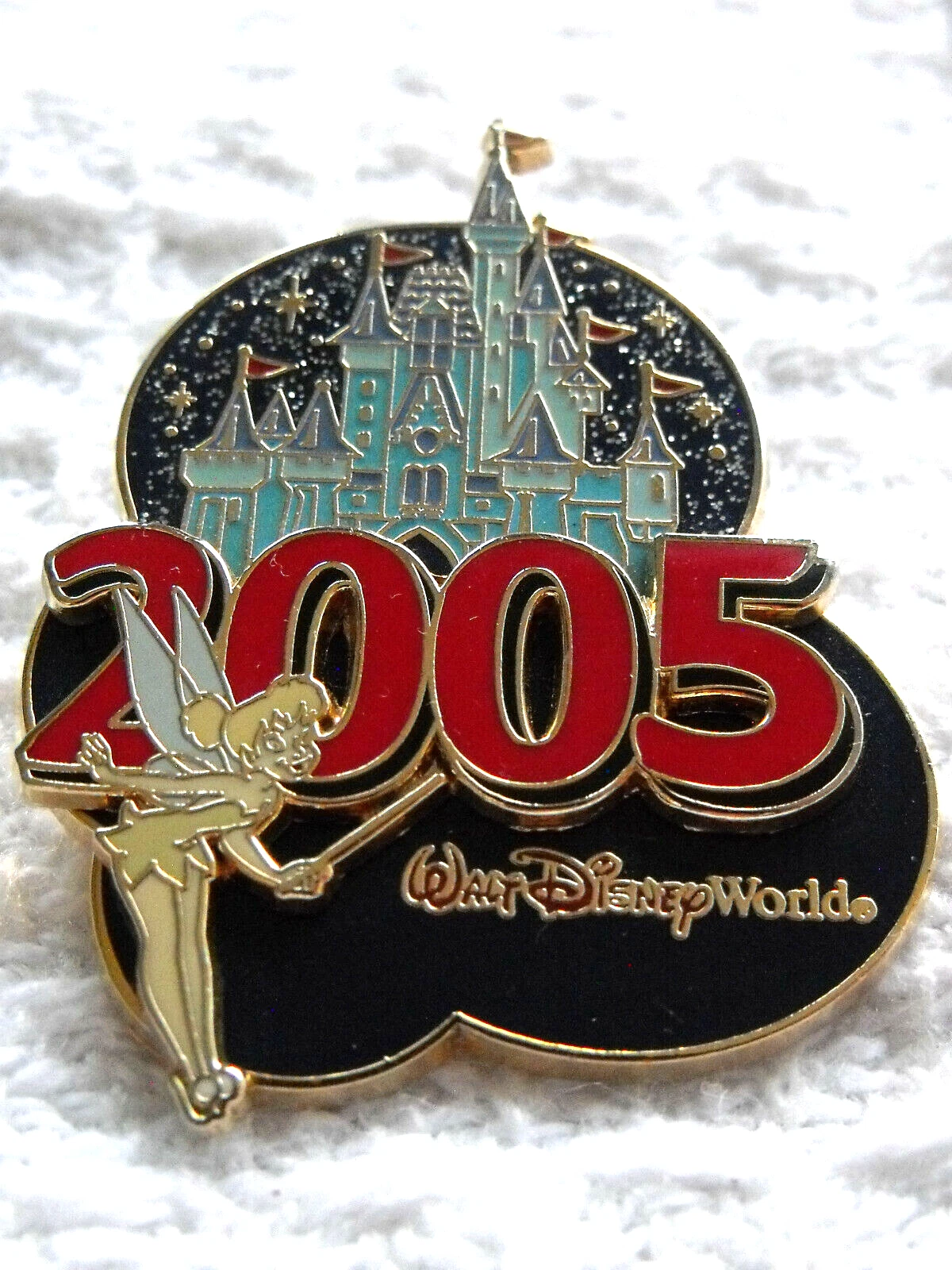 2005 Disney 3D Pin WDW Cinderella Castle Collection Tinker Bell