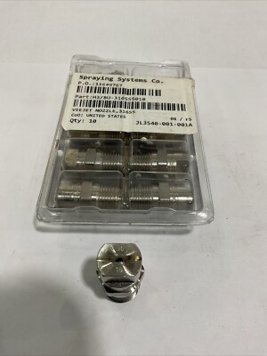 Spraying Systems, VeeJet H3/8U-316SS5010 Lot of 10 NEW
