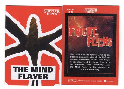 2023 ZEROCOOL STRANGER THINGS FRIGHT FLICKS MIND FLAYER THROWBACK INSERT CARD S9
