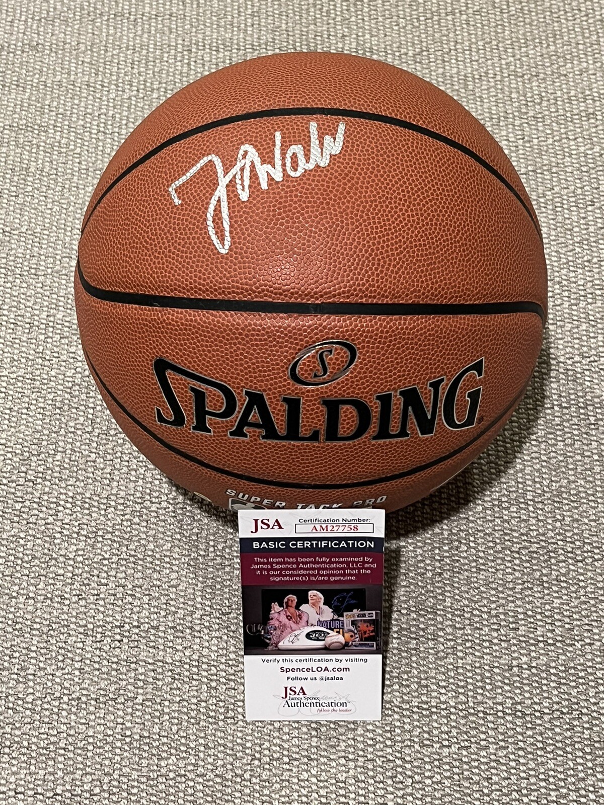 JSA COA JARACE WALKER Autographed Signed Indiana Pacers Basketball Houston Cougars 