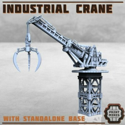 Industrial Crane Cargo Bay Area Yard Scatter Terrain Scenery Landscape TTRPG Fan