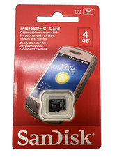 Lot of 10 SanDisk 4GB Micro SDHC SDSDQM-004G-B35 Memory Card Adapter