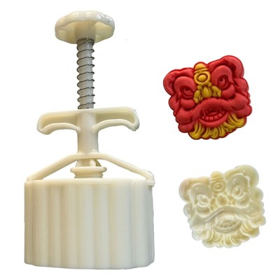 Hand-Pressure Moon Cake Molds 3D Traditional Cookie Stamp Moon Cake Maker