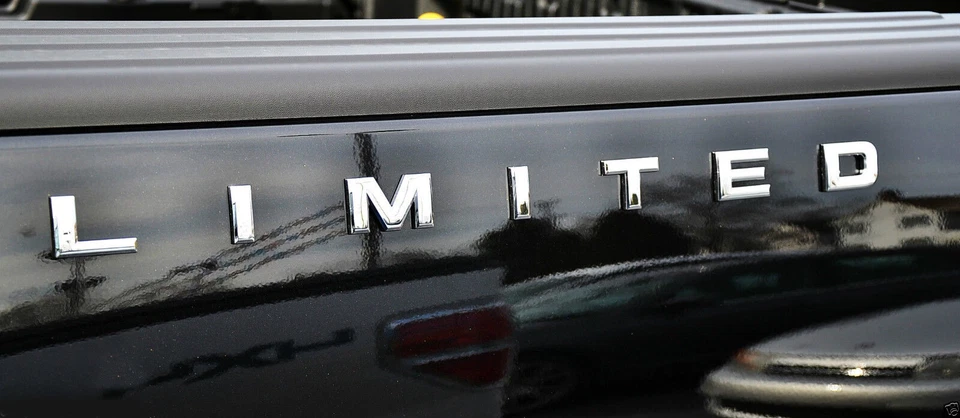 2pack OEM Chrome LIMITED Emblem for Side Badge Gloosy Finish F150 F250 - Image 2 of 4