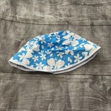 Blue Hibiscus Bucket Hat Toddler Kids