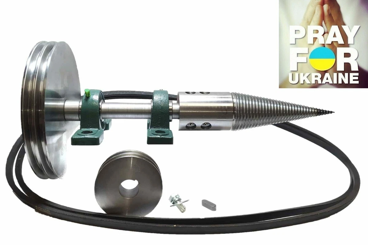 Kit for cone wood splitter with auger log splitter for electric