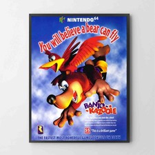 Poster Banjo-Kazooie Nintendo 64 Glossy Premium Unframed Poster Print G6140