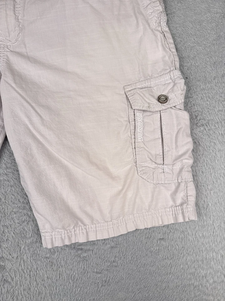 Pantalones Cortos Negros Hebilla Para Hombre 38 Gris Carga Ajuste Atlético 24" Algodón Mezcla Poli 38x12 Foto 2 de 4