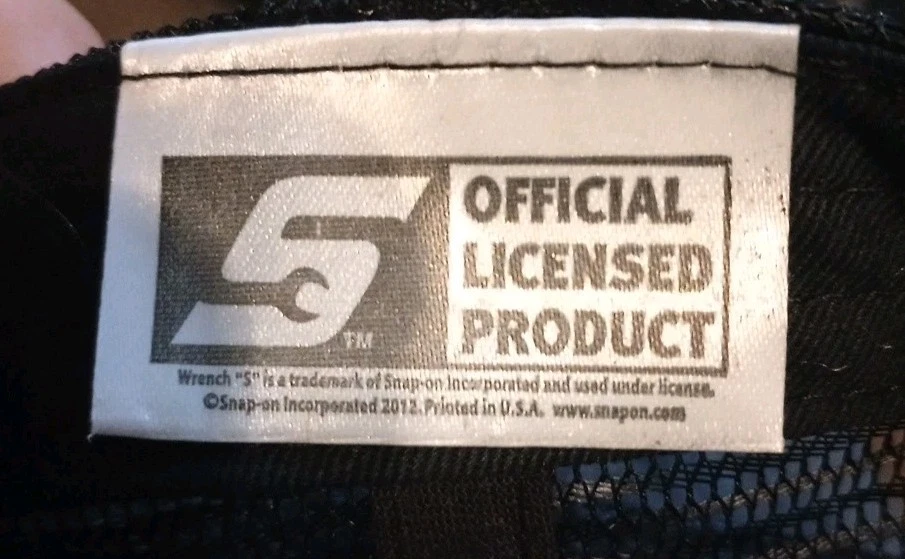 Gorra de béisbol Snap-On Tools para hombre parche adhesivo logotipo malla SnapBack negra  Foto 4 de 4