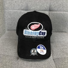 Detroit Red Wings Hat Cap Strap Back OSFA Black NHL Hockey Stanley Cup New Era