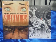 Image Spectators HC w/ 2x Signed Bookplate by Brian K Vaughan & Henrichon SEALED