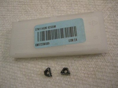 Kennametal STN1114UNI KC63M Lot of 2 Carbide Threadmill Inserts