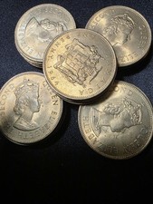 1964 JAMACA PENNY , BU,  LOT OF 24, Queen Elizabeth II.