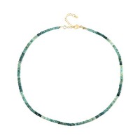 Cavill Grandidierit Halskette Damen 925 Silber Goldvergoldet 47,45Ct