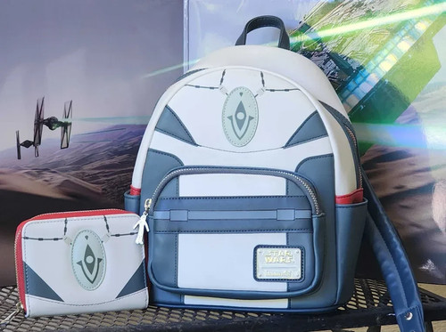 Omega The Bad Batch Star Wars Loungefly backpack and wallet LIGHTLY USED