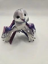 UNIQUE OWL with amazing magenta colors 3D printed with moveable parts and talons