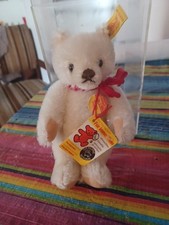 Rare Original Steiff Teddy Bear With Plastic Case LOOK
