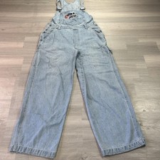 VINTAGE Mickey Unlimited Overalls Womens Small Blue Denim Mickey Mouse Disney