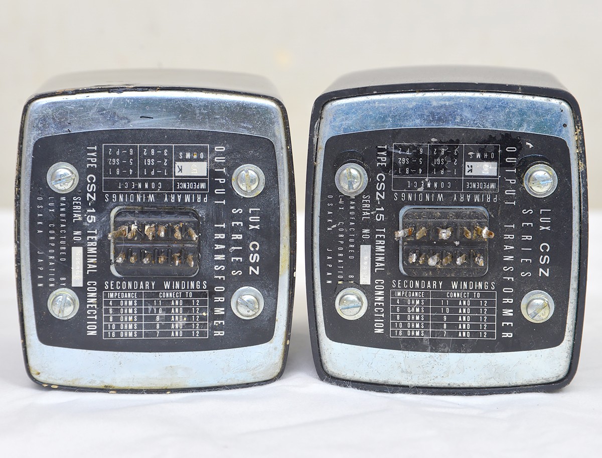LUXMAN CSZ-15 Output Transformer Pair Set 5K Constant Inductance