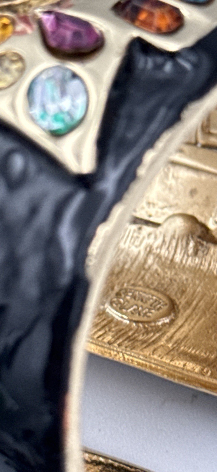 Kenneth Jay LANE KJL Cuff Maltese Cross Gripoix S… - image 5