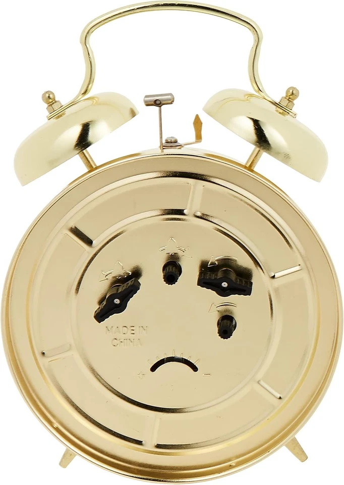 B8124 Bellman Classic Gold Alarm Clock with Luminous Hands - Luxurious Design Foto 4 de 4