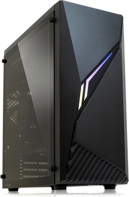 Zalman Raven ATX Mid-Tower Gaming PC Case - RGB Lighting Strip with Control Butt