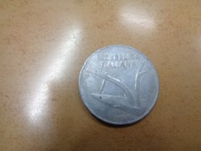 DIECI LIRE ITALIANE ANNO 1954