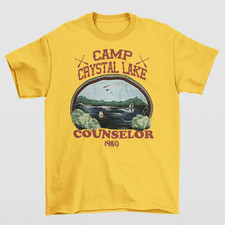 Camp Crystal Lake Shirt Gildan 5000 Friday The 13th Jason Horror Movie 5XL New