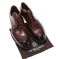 Di Bianco NWOB Lace Up Derby Dress Shoes Size 9 US in Brown Leather