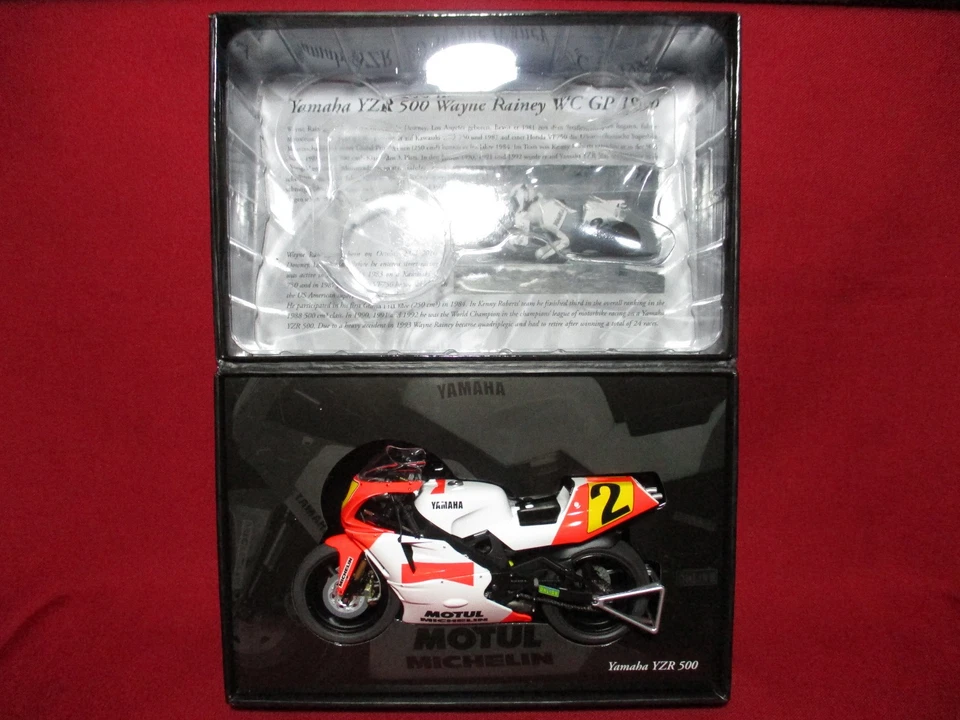 WAYNE RAINEY Yamaha YZR500 WORLD CHAMPION 1990 MotoGP Minichamps 1/12 Rare Bike - Image 2 of 4