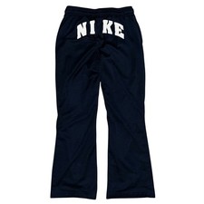 Vtg Y2k Juniors Youth Nike Spell Out Blue Track Sweatpants Large