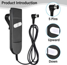 2 Button 5 Pin Remote Hand Control Replacement for Power Recliner Lift Chairs